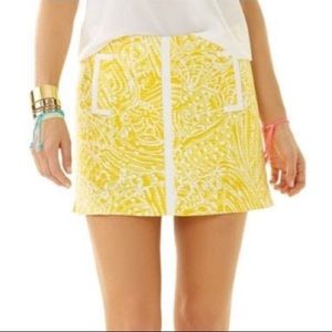 Lilly Pulitzer January Skort Sunglow Yellow